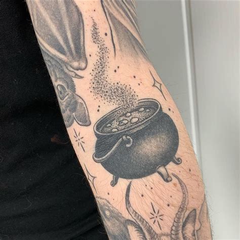 Witch Cauldron Tattoos: A Spellbinding Tribute to Mystical Traditions